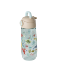 Rice - Plastic Kids Drinking Bottle with Blue Ocean Print - Blue - 550 ml