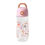 Rice - Plastic Kids Drinking Bottle with Fun Fair Print - Pink - 550 ml