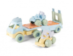 Dantoy - Pastel Recycled - Truck with 2 Cars and Plastic Wheels (2788)