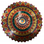 Kabantis suktukas-vėjo gaudyklės ornamentas 12 colių 3D mandala taikos sodui