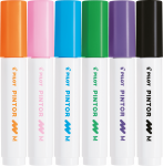 Pilot - Pintor Creative Marker box with 6 classic colors (Medium tip)