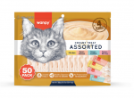 wanpy - Wanpy Cat 50 Pack Creamy Lickable Treat Assorted 700g (50x14g) - 700g (50x14g)