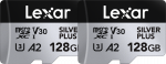 Lexar - microSDXC Professional SILVER Plus UHS-I/U3/A2/4K R205/W150 (V30) - 128GB - 2-pack