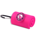 KIWI WALKER patogus, lengvas ir ry&scaron;kus, rožinis &scaron;unų ekskrementų mai&scaron;elių laikiklis, 1 vnt.