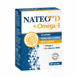 NATEO D +Omega -3 imunitetui kapsulės, 60 vnt.
