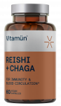 VITAMUN Reishi + Chaga kapsulės, 60 vnt.