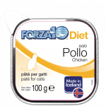 FORZA10 Solo Diet, katėms, vi&scaron;tienos pa&scaron;tetas, 100 g