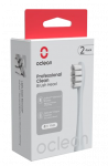 OCLEAN Professional Clean P1C9 Silver elektrinių dantų &scaron;epetėlių galvutės, 2 vnt.