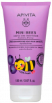 APIVITA Mini Bees Genlte Kids, &scaron;velnus ir lengvinantis &scaron;ukavimą kondicionierius, 150 ml
