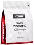 ICONFIT Whey Protein 80 Mėlynių jogurtas milteliai, 500 g