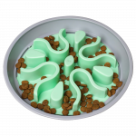 OUTWARD HOUND Fun Feeder Wobble Slo Bowl, &scaron;viesiai žalias žaislas, 1 vnt.