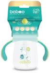 BABOO lagoon fiesta (260 ml) 9+ Mėn, žalios spalvos mokymosi puodelis, 1 vnt.