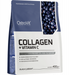 OSTROVIT Collagen+VitaminC Black Currant milteliai, 400 g