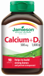 JAMIESON Calcium +D3 tabletės, 90 vnt.