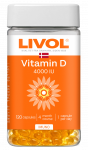 LIVOL   Vitamin D 4000 IU kapsulės, 120 vnt.