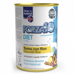 FORZA10 Diet, tunas su ryžiais, &scaron;unims &scaron;lapias maistas, 400 g