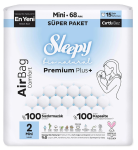 SLEEPY BIO Natural Premium Nr.2 Mini (3-6 kg) sauskelnės, 68 vnt.