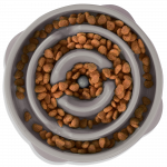 OUTWARD HOUND Fun Feeder Drop, pilkas, M dubenėlis, 1 vnt.