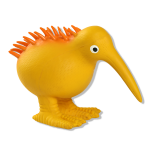 KIWI WALKER &scaron;vilpiantis, lateksinis oranžinis, L žaislas, 1 vnt.
