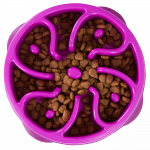 OUTWARD HOUND Fun Feeder Flower, violetinis, M dubenėlis, 1 vnt.