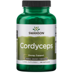 SWANSON Kordicepsas (Cordyceps) 600 Mg, energijos lygio palaikymui,  kapsulės, 120 vnt.