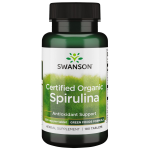 SWANSON Spirulina 500 Mg (Ekologi&scaron;ka JAV), vir&scaron;kinimui,  tabletės, 180 vnt.