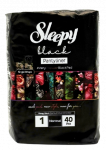 SLEEPY Black Normal, kasdieniai įklotai, 40 vnt.