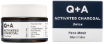 Q+A Activated Charcoal Detox su aktyvuota anglimi veido kaukė, 50 g