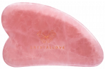 CRYSTALLOVE GuaSha Rose Quartz masažo plok&scaron;telė, 1 vnt.