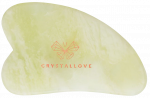 CRYSTALLOVE Gua Sha Jade masažo plok&scaron;telė, 1 vnt.