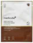 MEDICUBE Deep Peptide Radiance, giliai drėkinanti veido kaukė, 1 vnt.