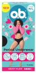 O.B. M/L menstruacinės kelnaitės, 1 vnt.
