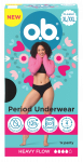 O.B. XL/XXL menstruacinės kelnaitės, 1 vnt.