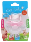BRUSH BABY rožinis, nuo 3 mėnesių kramtukas, 1 vnt.