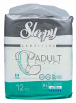 SLEEPY Sensitive Adult XL sauskelnės, 12 vnt.