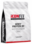ICONFIT Whey Protein 80 - Wild Strawberry milteliai, 1000 g