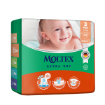 MOLTEX Extra Dry Midi sauskelnės, 32 vnt.