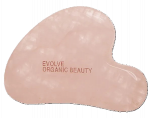 EVOLVE Rose Quartz Gua Sha masažo plok&scaron;telė, 1 vnt.
