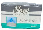 SLEEPY Sensitive 90x60 cm sugeriantys paklotai, 30 vnt.