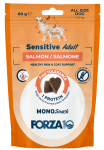 FORZA10 Monosnack Sensitive Adult su la&scaron;i&scaron;a, &scaron;unims saldumynai, 80 g