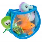 CATSTAGES Hide & Seek Fish Bowl, mėlynas žaislas, 1 vnt.