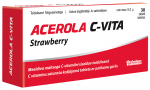 VITABALANS Acerola C-Vita Strawberry kramtomosios tabletės, 30 vnt.