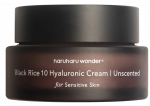 HARUHARU WONDER Black Rice 10 Hyaluronic Unscented veido kremas, 50 ml