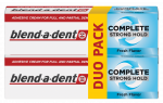 BLEND-A-DENT Complete Strong Hold, Fresh Flavor (1+1) protezų fiksavimo kremas, 47 g