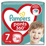 PAMPERS Pants-7 (17+kg) sauskelnės-kelnaitės, 38 vnt.