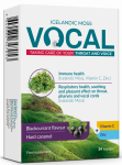 VOCAL  Blackcurrant Kietos Karamelės pastilės, 24 vnt.