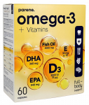 PARENE Omega-3+D3+E kapsulės, 60 vnt.