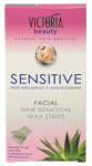 VICTORIA BEAUTY Sensitive, skirtos veido odai depiliacinės va&scaron;ko juostelės, 20 vnt.