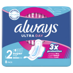 ALWAYS  Ultra Super higieniniai paketai, 8 vnt.