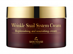 THE SKIN HOUSE WRINKLE SNAIL SYSTEM su sraigių gleivių ekstraktu veido kremas, 100 ml
